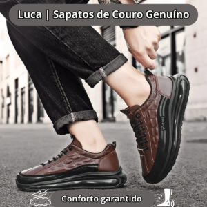 Sapatos de couro genuíno| Luca