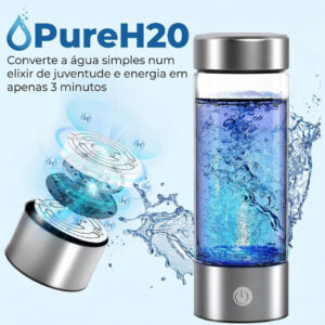 PureH20: Garrafa para a produção de água hidrogenada