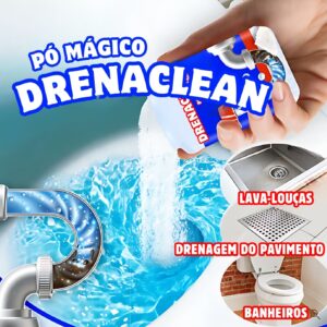 Drenaclean: Pó desentupidor instantâneo