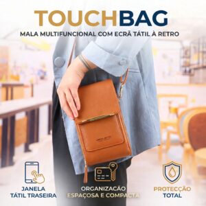 TouchBag | Mala multifuncional com ecrã tátil traseiro