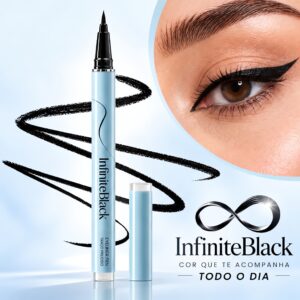 InfiniteBlack: Eyeliner de traço preciso